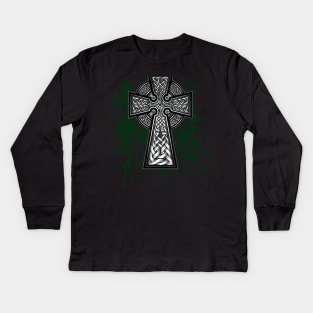 Celtic Cross Kids Long Sleeve T-Shirt